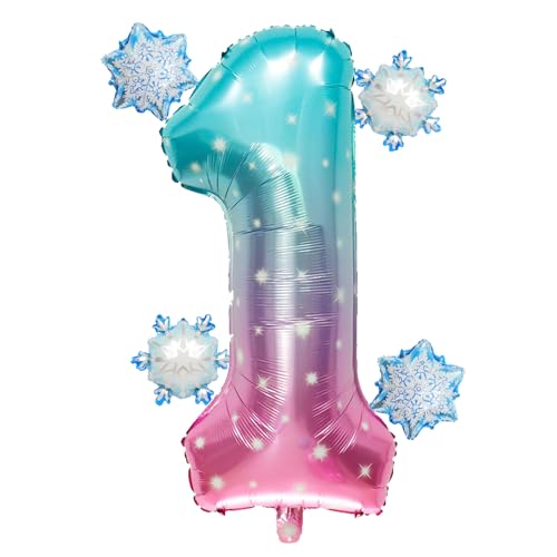 Geburtstag Luftballon 1, Folienballon 1, Folienballons Zum 1, Schneeflocken Luftballon, Schneeflocken Ballons, Geeignet Für Mädchengeburtstagsfeiern, Hochzeiten, Weihnachten Geburtstag Luftballon 1, Folienballon 1, Folienballons Zum 1, Schneeflocken Luftballon, Schneeflocken Ballons, Geeignet Für Mädchengeburtstagsfeiern, Hochzeiten, Weihnachten von DIELIANHUA