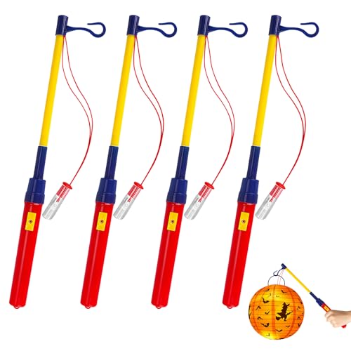 DIELIANHUA 4 Stück Laternenstab Kinder, 30CM LED Elektronischer Laternenstab, Laternenstab Elektrisch, Laternenstab Led, Laternenstab mit LED für St Martin, Halloween, Kostümpartys, Kinderparty DIELIANHUA 4 Stück Laternenstab Kinder, 30CM LED Elektronischer Laternenstab, Laternenstab Elektrisch, Laternenstab Led, Laternenstab mit LED für St Martin, Halloween, Kostümpartys, Kinderparty von DIELIANHUA