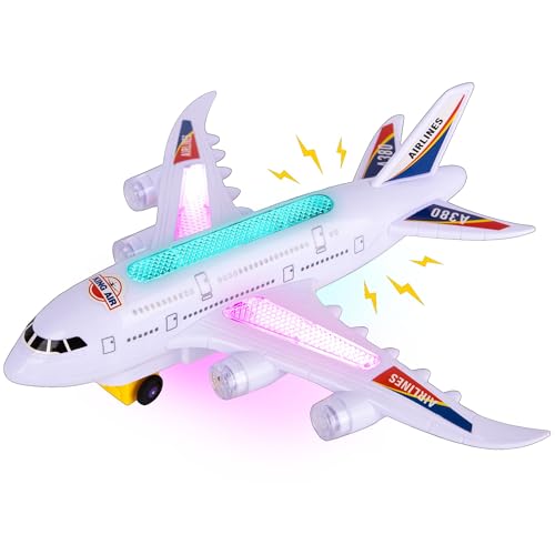 DIELIANHUA Flugzeug Spielzeug, Flugzeug Leuchtet mit StartgeräUschen, Led-Lichtern – Bump-and-Go-Funktion,Geeignet Als Geburtstagsgeschenk FüR Jungen Und MäDchen Im Alter Von 4–8 Jahren DIELIANHUA Flugzeug Spielzeug, Flugzeug Leuchtet mit StartgeräUschen, Led-Lichtern – Bump-and-Go-Funktion,Geeignet Als Geburtstagsgeschenk FüR Jungen Und MäDchen Im Alter Von 4–8 Jahren von DIELIANHUA