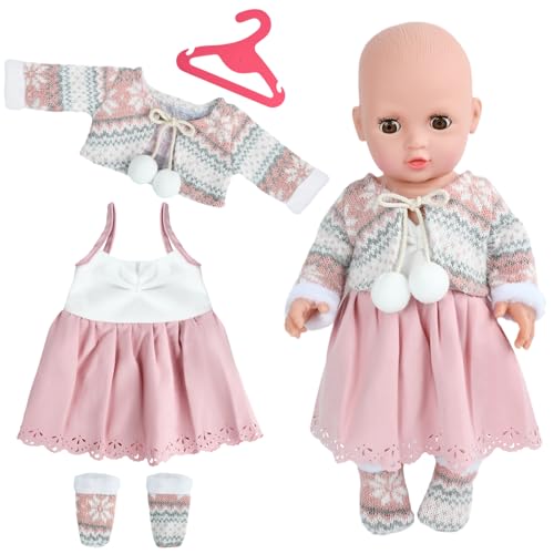 Puppenkleidung 35-45 cm, Baby Puppen Kleidung, Puppe Zubehör, mit Mantel Rock Socken Kleiderbügel,Kleidung Outfits für Baby Puppen, Puppenkleidung Zubehör, Geschenke für Kinder Puppenkleidung 35-45 cm, Baby Puppen Kleidung, Puppe Zubehör, mit Mantel Rock Socken Kleiderbügel,Kleidung Outfits für Baby Puppen, Puppenkleidung Zubehör, Geschenke für Kinder von DIELIANHUA