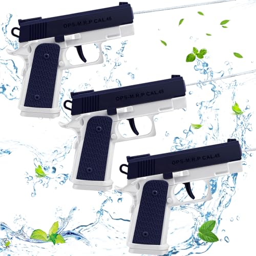 3 Stück Wasserpistole, Wasserspritzpistole, Wasserpistole für Kinder, Water Gun, Spritzpistolen mit 10 Meter, Wasserpistole Spielzeug für Outdoor Sommer Pool Garten, Jungen Mädchen von DIELOVEHUA