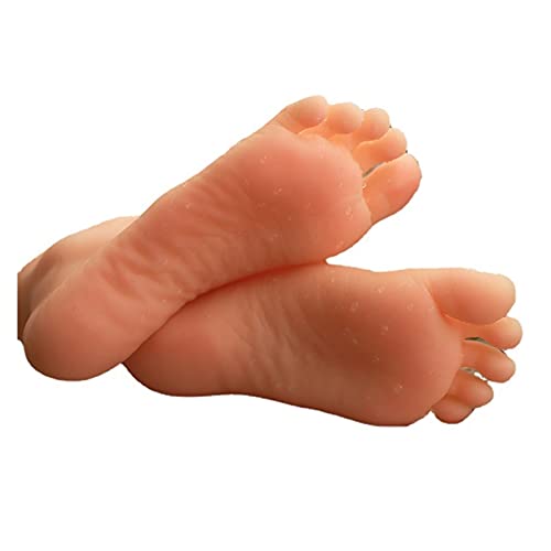 DIGNIFE Silikon-Fußmodell, 1. 8 cm Mädchenfüße Modell Simulation Fuß Foto Nagelmassage Praxis Silikon Strümpfe TPE H30.(Skin Silicone Right) von DIGNIFE