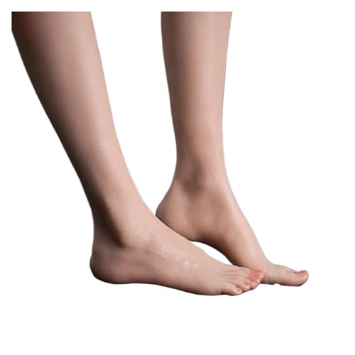 DIGNIFE Silikon-Fußmodell, Simulation Fuß Mo Echte Bein Fotografie Display Requisiten Medizinische Malerei Lehre Strümpfe Pediküre Maniküre TGT37, Silikonfüße(Heatable Toes Bone,1 Pair Leg) von DIGNIFE