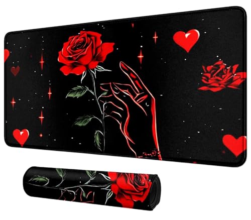 DIGTIALL Rote Rosen und Herzen Themenkarten-Spielmatte, 59,9 x 35,1 cm, für MTG & TCG, Spielmatte, Mauspad, Spielmatte, Sammelkartenspiel, Tischmatte, perfekt für Kartenspiele, Videospiele, Computer DIGTIALL Rote Rosen und Herzen Themenkarten-Spielmatte, 59,9 x 35,1 cm, für MTG & TCG, Spielmatte, Mauspad, Spielmatte, Sammelkartenspiel, Tischmatte, perfekt für Kartenspiele, Videospiele, Computer von DIGTIALL