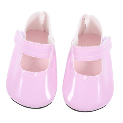 DIKACA 1 Paar 18 Zoll Puppenschuhe Mädchenspielzeug Mädchenspielzeug Exquisite Mini Schuhe Kinder Mini Schuhe Spielzeug Spielpuppenschuhe Puppenzubehör Dekorative Mini Schuhe von DIKACA