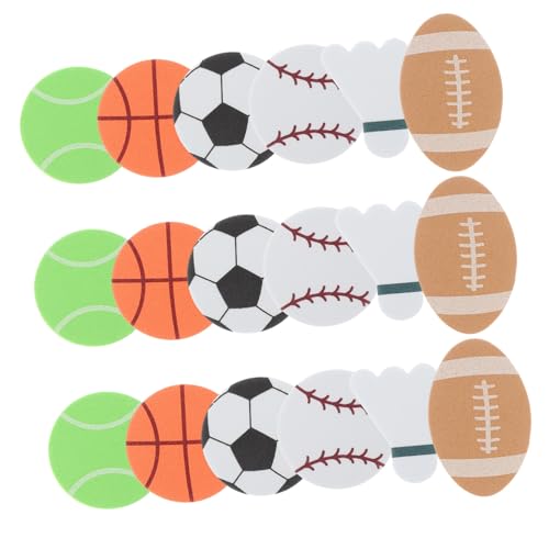 DIKACA 1 Packung Ball Aufkleber Für Balldekoration Basketball Aufkleber Fußball Aufkleber Basketball Dekor Selbstklebende Ball Aufkleber Ball Themen Party Aufkleber Sport Ball von DIKACA