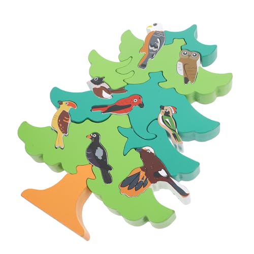 DIKACA 1 Satz 3D-Stereo-Puzzle Puzzle rätselbuch laubsägen für holzspielzeug Puzzlematte pädagogische Rätsel für pädagogisches Lernspielzeug hölzern Green von DIKACA