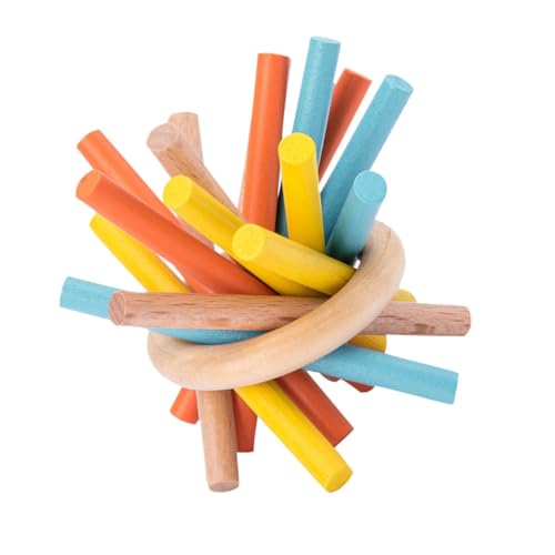 DIKACA 1 Satz Balance-Stick- Pädagogisches holzspielzeug Puzzle Kinderbedarf Buntes Holzstäbchen- hölzern Colorful von DIKACA