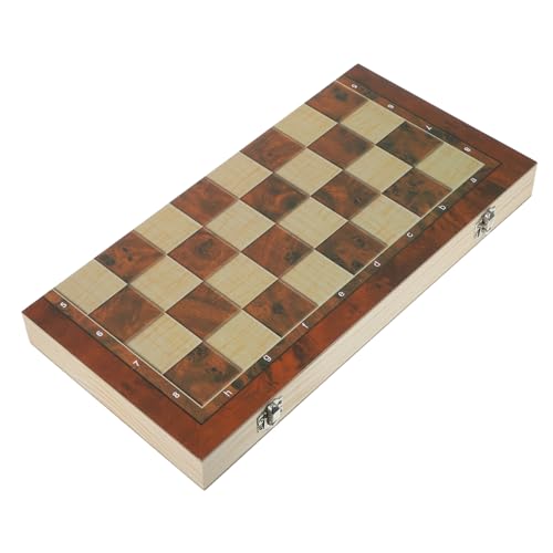 DIKACA 1 Satz DREI in einem Schach Mini Schach Lidschattenpalette Liner Aufkleber Sämaschine-Dekoration Schachbrett Schachbrett für Bildungsspielzeug Schach aus Holz hölzern von DIKACA