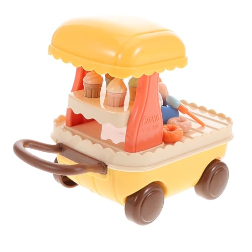 DIKACA 1 Satz Eiswagen EIS-spielset Für Kinder Kognitives Spielzeug Mini-puppenhauszubehör Puppenhaus-miniaturen Einkaufswagen Für Kinder Eisdiele Für Kinder Spielzeug Vorgeben Plastik von DIKACA