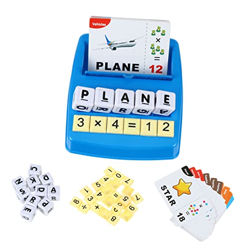 DIKACA 1 Satz Englische Spiele Puzzle-Lernspielzeug entwickelt Alphabet-Spielzeug Kinder lernspiel Spielzeug für Kinder Wörter Lernen Spielzeug Wörter lernende Maschine Stück Papier Blue von DIKACA