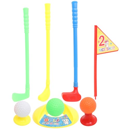 DIKACA 1 Satz Golfspielzeug Golfschläger für Kleinkinder Kindergolfclubs Ball Outdoor draußen Bildungsspielzeug für Minigolf Abs von DIKACA