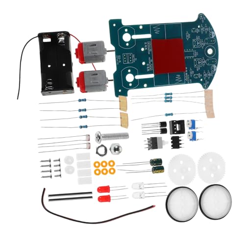 DIKACA 1 Satz Tracking-Auto-kit Vitrinenschalen Stielwagen Tragbarer Jack Superstarkes Klebeband Tragbares Roboterauto-bausatz Werkzeuge Der Grundschüler Plastik von DIKACA