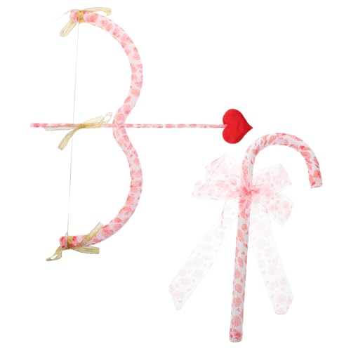 DIKACA 1 Set Amor Set Amor Schleife Mini Amor Kostüm Requisite Valentinstag Halloween Amor Kostüm Zubehör Amor Kostüm Zubehör Herz Kostüm Valentinstag Partygeschenke Kunststoff von DIKACA