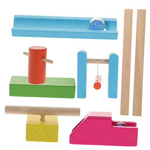 DIKACA Domino-Spielzeug Holzklotz 1 Set Domino Bausteine Aus Domino Blöcke Set Für Kreative Spielstunden Montessori Lernspielzeug Für Ideale Geschenkidee Für Kleine Baumeister von DIKACA