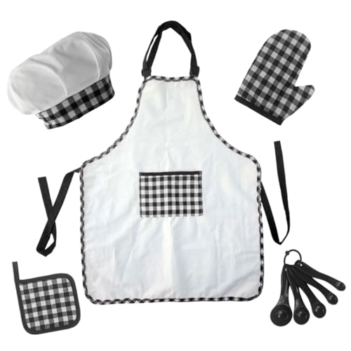 DIKACA 1 Set Kinder Kochschürze Kinder Backsets Schürzen Kinderschürze Kochen Jungen Kinder Kochschürze Kinderküchenbedarf Kinderküchenschürze Kleinkindschürze Für Kinder von DIKACA