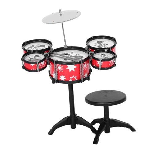 DIKACA 1 Set Kinder Mini Jazz Drum Set Kleinkind Realistische Musikinstrumente Spaß Baby Drum Kit Für Jungen Und Mädchen Kleinkinder Musikalische Spielzeug von DIKACA