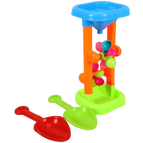 DIKACA 1 Set Kinder Strand Spielzeug Mit Sanduhr Und Wasserrad Buntes Sandspielzeug Für Kinder Ideal Zum Spielen Am Strand Oder Im Sandkasten Fördert Kreativität Und Spaß Im Freien von DIKACA