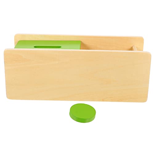 DIKACA 1 Set Münzbox Babyspielzeug Kleinkindspielzeug Feinmotorik Lernspielzeug Formsortier Entwicklungsspielzeug Ball Fall Für Babyspielzeug Mädchen Holz von DIKACA