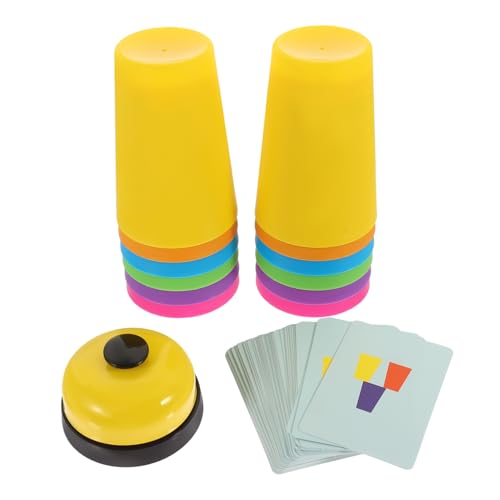 DIKACA 1 Set Stacking Cup Brettspiel Für Frühe Lernen Pädagogische Party Stapel Pokal Pokalstapel Becher Farbenfrohe Plastik von DIKACA