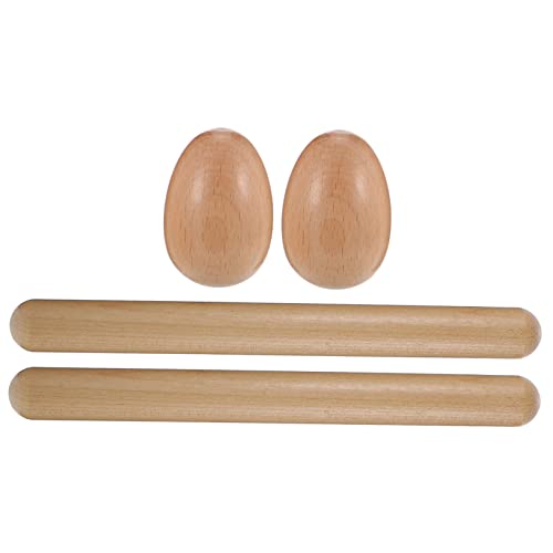 DIKACA 1 Set Zubehör Für Schlaginstrumente Musikspielzeug Musikinstrument Egg Shaker Egg Shaker Musikinstrumente Schlaginstrumente Rhythmusstäbe Holz von DIKACA