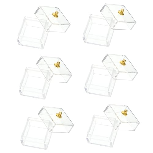 DIKACA 10 Stück Transparente Süßigkeiten Displayboxen Aus Robustem Kunststoff Ideal Zur Aufbewahrung Von Mini Schmuck Snacks Und Party Gebäck Perfekt Für Hochzeiten Und Feiern von DIKACA