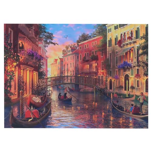 1000 Stück Puzzle für Erwachsene Rätsel für Erwachsene Spielzeuge Puzzle-Spiel Herausforderungsrätsel zum Stressabbau Tier Venedig Kind Papier von DIKACA