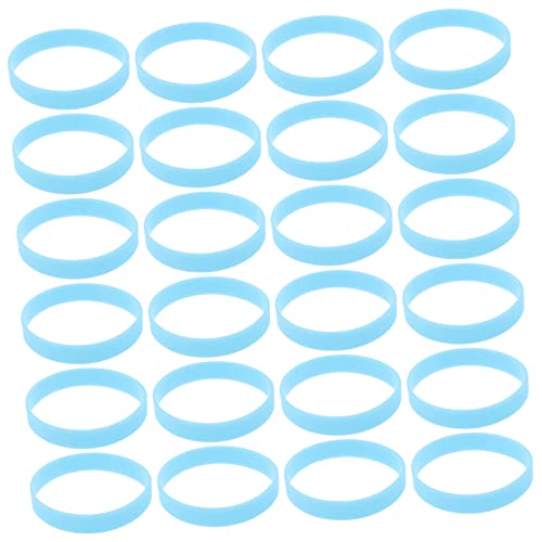 DIKACA 100st Leuchtendes Silikonarmband Glühen Stretch-armbänder Sportarmbänder Leuchtstäbe Leuchtende Partyartikel Leuchtarmbänder Für Erwachsene Stoffarmbänder Leuchten Blue Kieselgel von DIKACA