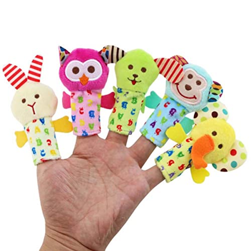 DIKACA 10er Set üsch Fingerpuppen Für Tierfingerpuppen Für Interaktives Spiel Und Geschichten Erzählen Perfekt Für Kleinkinder Und Vorschule Fördert Die Kreativität Und Fantasie von DIKACA