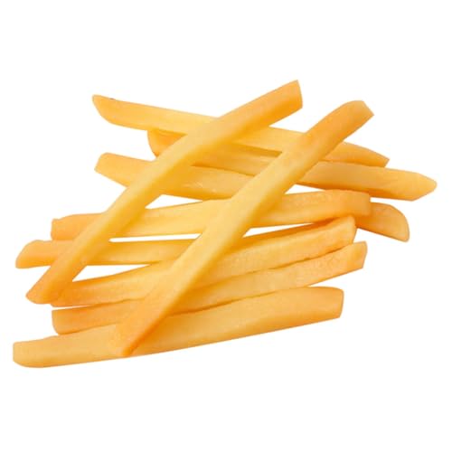 DIKACA 10st Gefälschte Pommes Frites Pommes-Frites-küche Pommes-Modell Pommes-Party-Trick Für Geburtstagsfeiern Gebratenes Faux-Pommes-Frites-Modell Pommes Frittes PVC von DIKACA