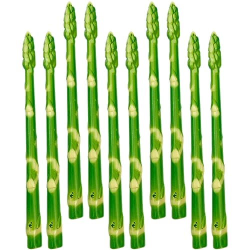 DIKACA 10st Spargelstütze Für Die Küche Gemüsemodelle Künstliche Früchte Spargel-Foto-Requisite Künstlicher Spargel Spargelverzierung Für Die Küche Gefälschte Spargelstütze PVC Green von DIKACA