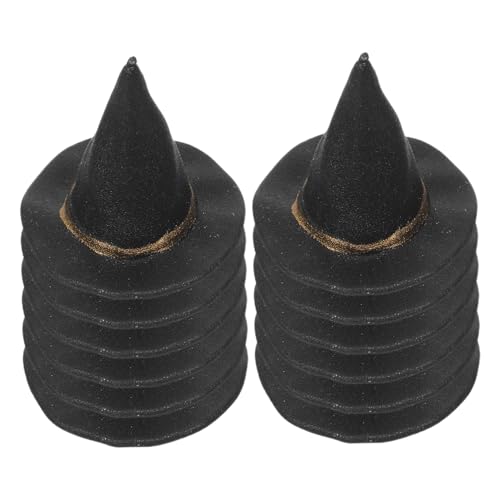 DIKACA 12 Stück Teiliges Mini Halloween Hexenhut Kleine Bastelhüte aus Dekorative Miniatur Hexenhüte für Puppenhaus und DIY Halloween Partydekoration DIKACA 12 Stück Teiliges Mini Halloween Hexenhut Kleine Bastelhüte aus Dekorative Miniatur Hexenhüte für Puppenhaus und DIY Halloween Partydekoration von DIKACA