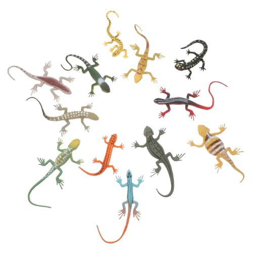 DIKACA 12 Stücke Simulation Spielzeug Realistische Gecko Figuren Party Trick Toys Wohnkultur von DIKACA