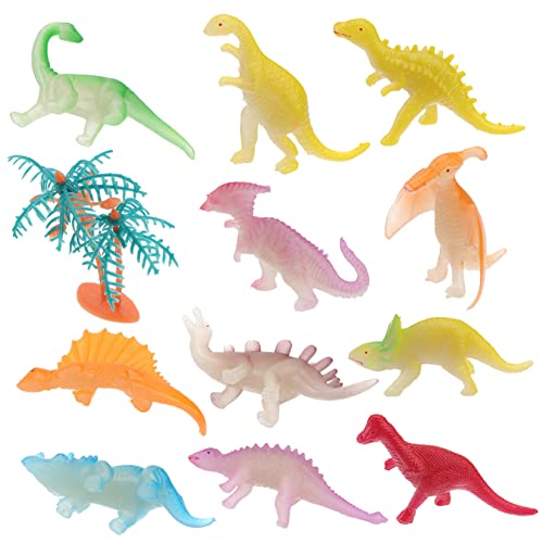 DIKACA 12pcs Dinosaurier Modell Spielzeug Tier Spielzeug Für Jungen Und Mädchen Dinosaurier Thema Party Spielen von DIKACA