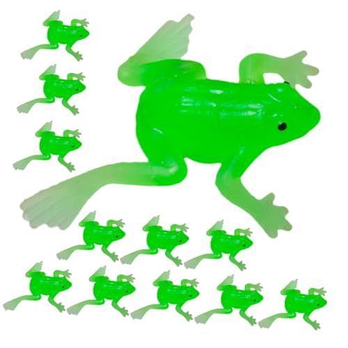 DIKACA 18 STK Froschimitat Aus Weichem Gummi Stretch-froschspielzeug Frösche-Figuren- Frösche-Modell- Gehendes Badefroschspielzeug Baby Tierfigur Weiches Gummi Durchscheinend von DIKACA