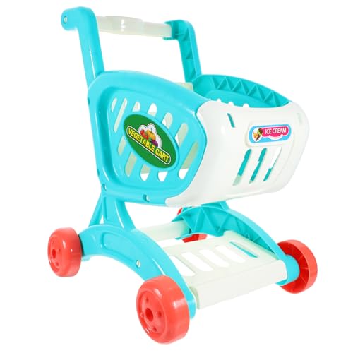 DIKACA 1Pc Einkaufswagen Mini Supermarkt Wagen Für Kreative Rollenspiele Ideal Für Leicht Und Handlich Perfekt Für Den Kaufladen Oder Zuhause von DIKACA