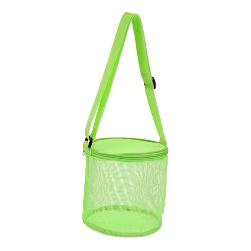 DIKACA 1stk Shell-Tasche Eimer Cool Strandtaschen Für Damen Kinderspielzeug Sichter Muscheltaschen Für Strandspielzeug Urlaubszubehör Gastgeschenke Für Sommer-strandpartys PVC Green von DIKACA