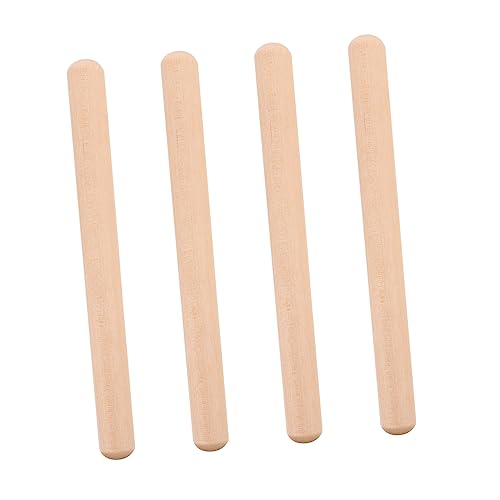 DIKACA 2 Paare Rhythmus-Stick-Percussion kinderinstrumente musikinstrumente Musikzubehör Musik Percussion Claves Trommelstöcke Lummi-Stick aus Holz Rhythmusstab aus Holz von DIKACA