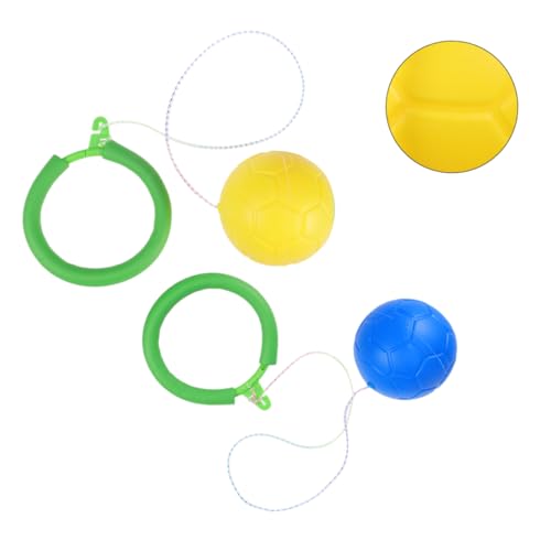 DIKACA 2 STK Sprungring Sprungball fitnessgeräte Unterhaltungsspielzeug für den Außenbereich Leichter Sprungball Einbeiniger Sprungball Flummi Single-Foot-Shot-Ball PVC von DIKACA