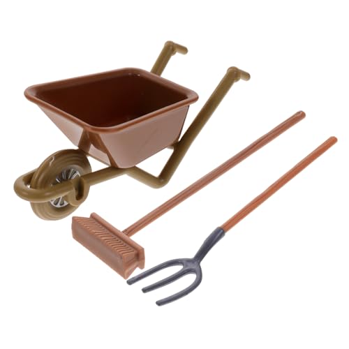 DIKACA Gartenwerkzeug Kinder 2 Sets Miniatur Gartenwerkzeuge Für Puppenhäuser 6 Teiliges Set Mit Zubehör Für Mini Bauernhof Szenen Und Kreative Spielmöglichkeiten Für Garten Spielzeug Kinder von DIKACA