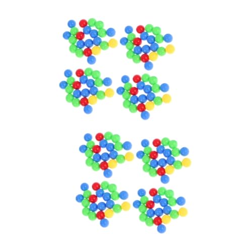 DIKACA 2 Stück 4 Murmeln Brettspielbälle Kugel Lose Perlen Brettspiel-perlen Hippo-spielbälle Spiel Ersatzbälle Kugelperlen Bunte Perlen Ungebohrte Perlen Eltern-Kind-Spielzeug Plastik von DIKACA
