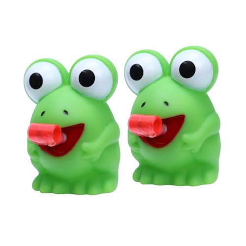 DIKACA 2 Stück Frosch Sound Spielzeug Tier Quetsch Frosch Spielzeug Cartoon Quetsch Spielzeug Quetsch Frosch Spielzeug Für Angst Tier Quetsch Spielzeug Langsam Steigendes Tier von DIKACA