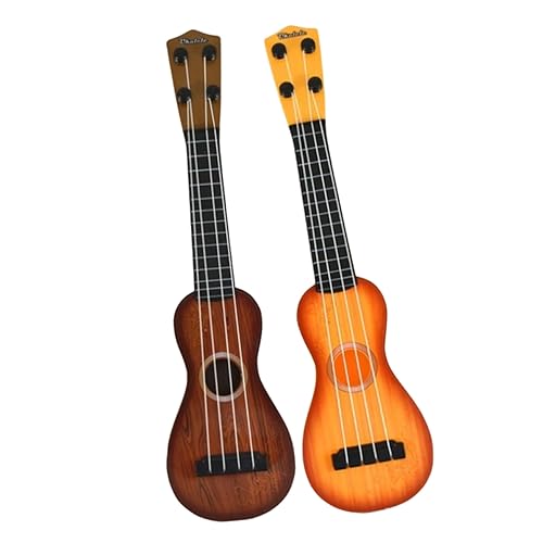 DIKACA 2 Stück Simulations-Ukulele Xylophon Für Instrumente -xylophon Bauen Kinderspielzeug Jungs Musical Kleinkindertrommel Gitarre Für -Ukulele Plastik von DIKACA