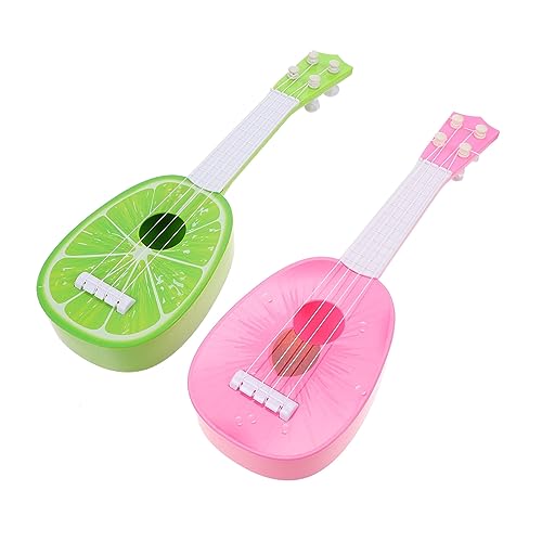 DIKACA 2 Stücke Saiten Mini Gitarre Mini Instrumente Gitarren Für Musik Ukulele Ukulele Musikinstrument Modelle Kunststoff Grün von DIKACA