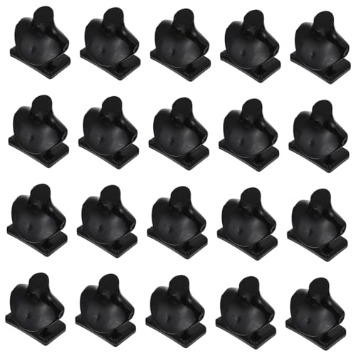DIKACA 20 Stück Puppenkettenhalter Einzigartig Anzeige Zubehör Für Babypuppen Puppen Schaufensterpuppen Leinen Puppenhaus Miniatur Kleines Halskettenmodell Winzig Black Plastik von DIKACA