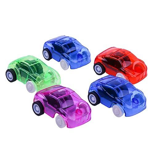 DIKACA Mini Rückziehspielzeug Autos Transparente Bunte Pull Back Fahrzeuge Für Lernspielzeug Für Frühe Entwicklung Zufällige Farben von DIKACA