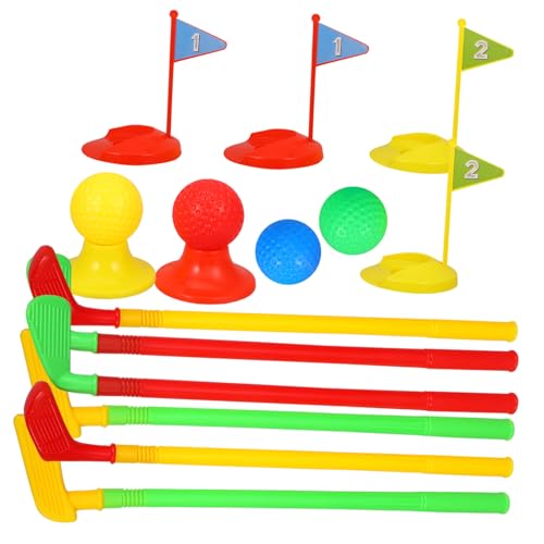 DIKACA 2Sätze Golfspielzeug Sets Mini Set Für Indoor Und Outdoor Lernspielzeug Mit Golfschlägern Und Bällen Für Eltern Junge Mädchen Interaktion Zufällige Farben Teile von DIKACA