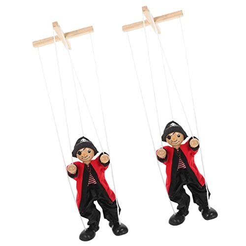 DIKACA 2St Marionette Konstruktionsspielzeug Autospielzeug Plüschtiere Kleinkindspielzeug puppentrage Puppet puppenspieler Holzpuppen einzigartige Puppenspielzeuge Flanell von DIKACA