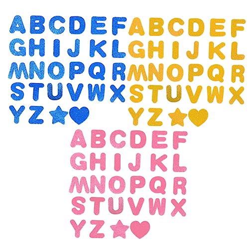 DIKACA 3 Sets Aufkleber Für Alphabet Aufkleber Frühen Bildung Liefert Pädagogisches Aufkleber Dekorative Aufkleber von DIKACA