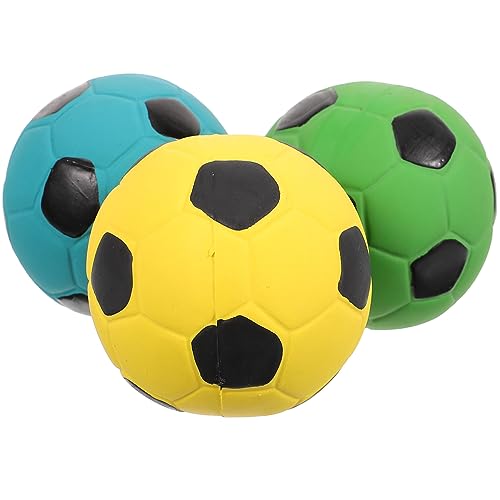 DIKACA 3er Set Sound Fußball Interaktives Bouncy Ball Und Spaßiges Geräuschspielzeug Für Ab 3 Jahren Ideal Für Drinnen Und Draußen von DIKACA